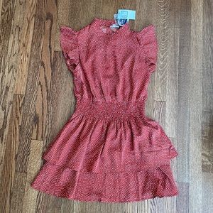 NWT Dotted Smock Waist Dress by THML